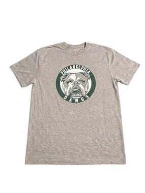 BreakingT Men's "Philadelphia Dawgs" T-Shirt NFL Short Sleeve Gray Medium NEW